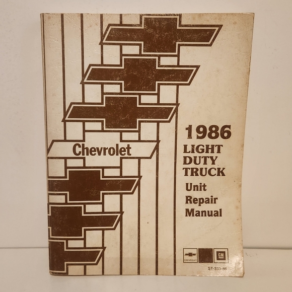 1986 Chevrolet Light Duty Truck Unit Repair Manual - Picture 1 of 7